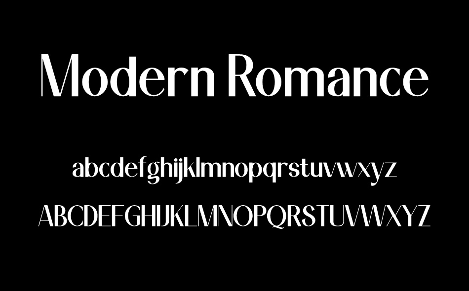 Modern Romance font