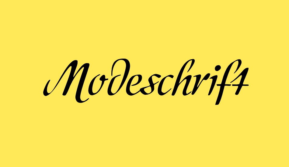 Modeschrift font big