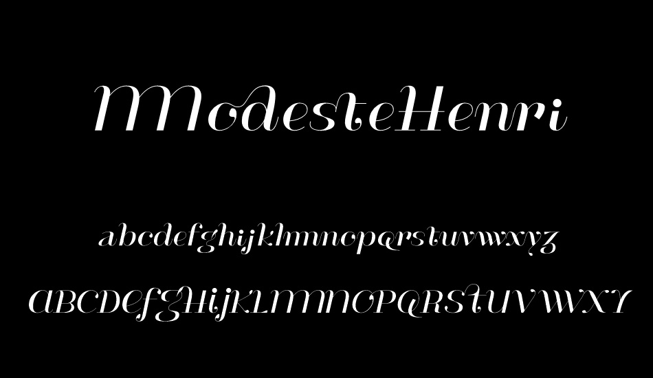 ModesteHenri font