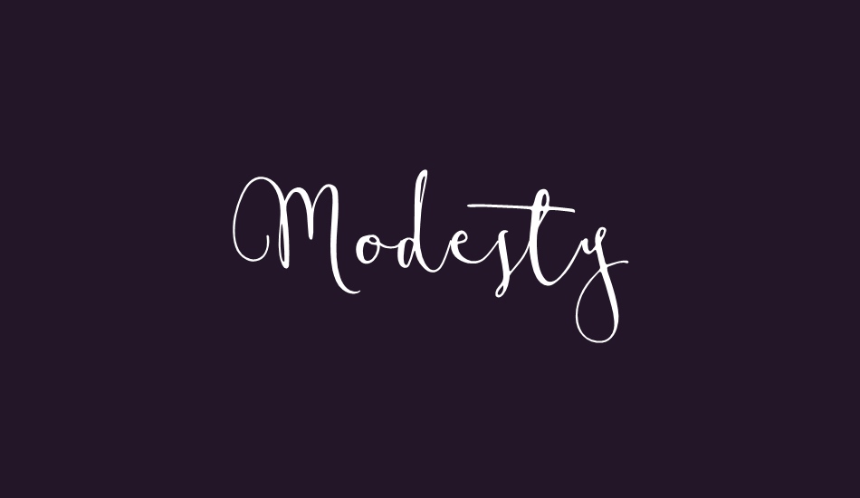 Modesty font big