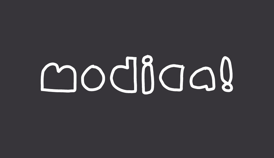 modica! font big