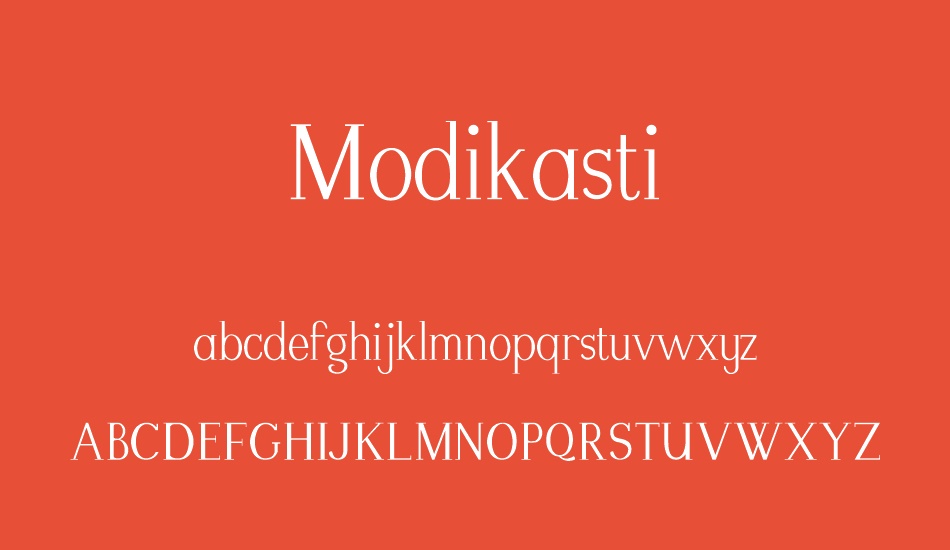 Modikasti font