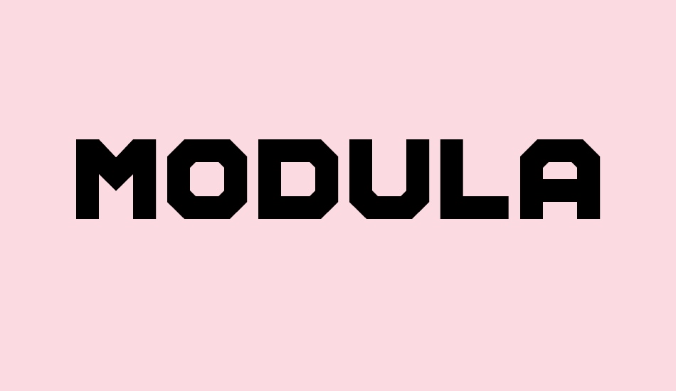 Modular Amplitude font big