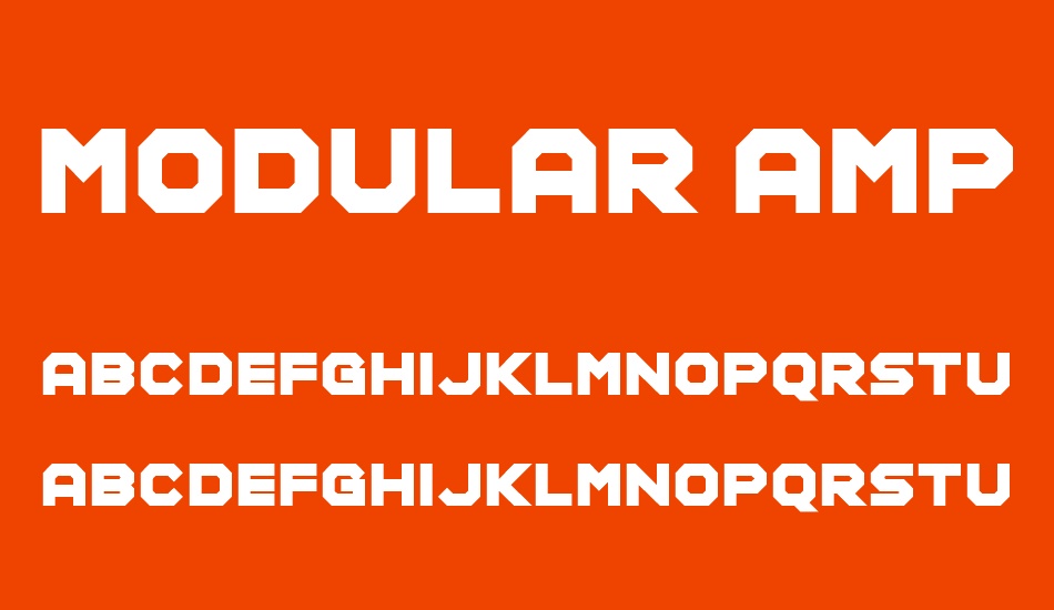 Modular Amplitude font