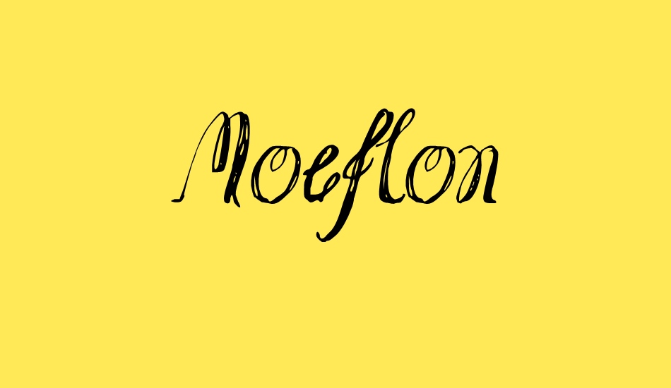 Moeflon font big