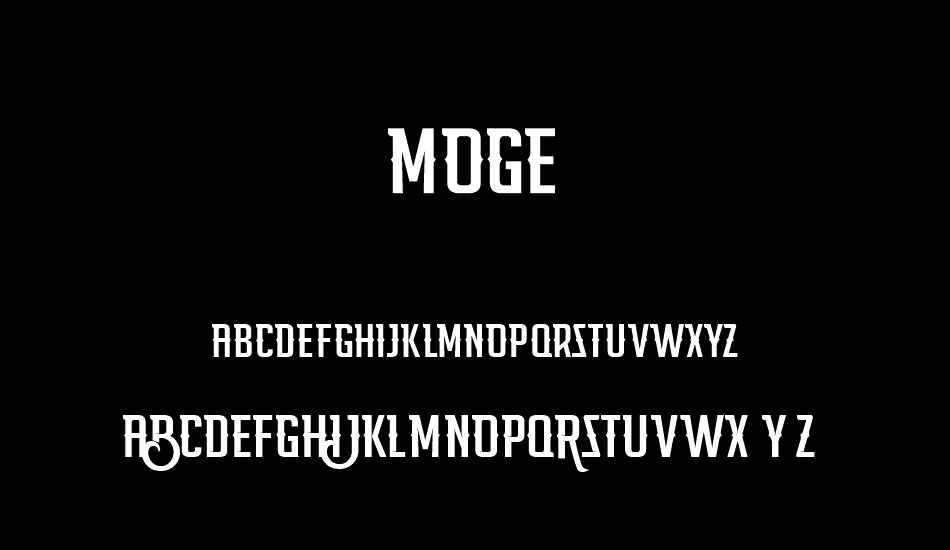 moge font