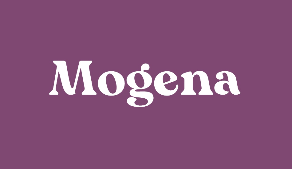 Mogena font big