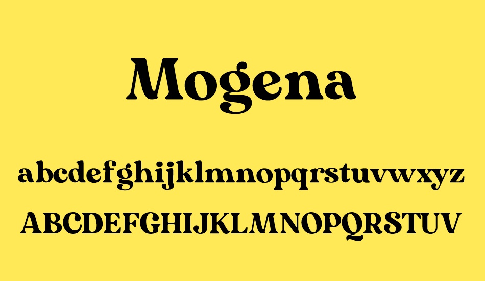 Mogena font