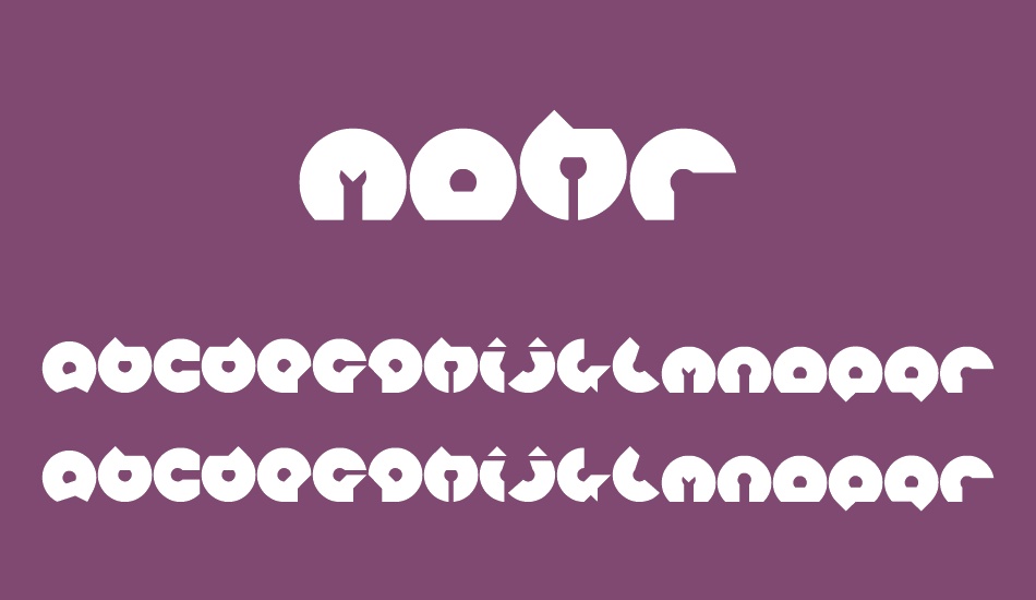 mohr font