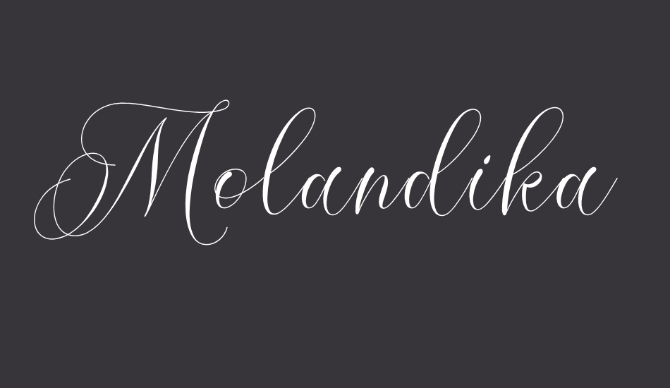 Molandika Script font big