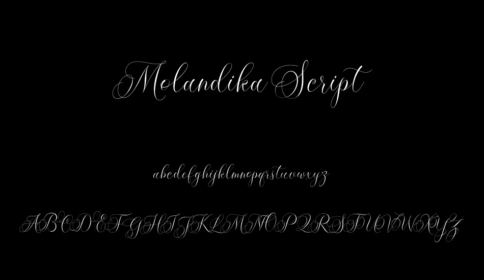 Molandika Script font