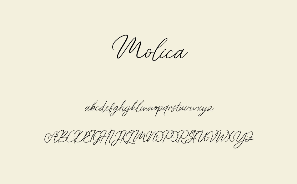 Molica font