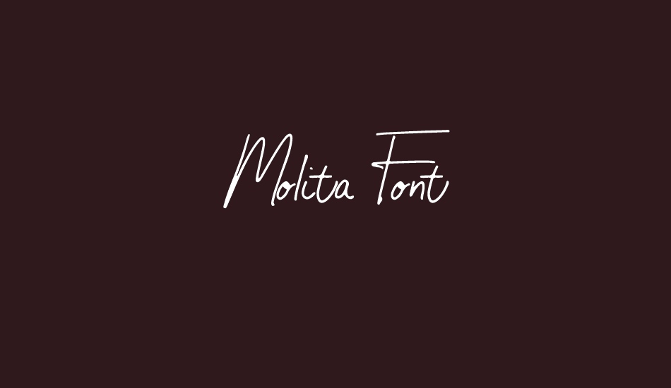 Molita Font font big