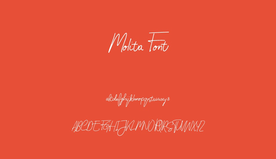 Molita Font font