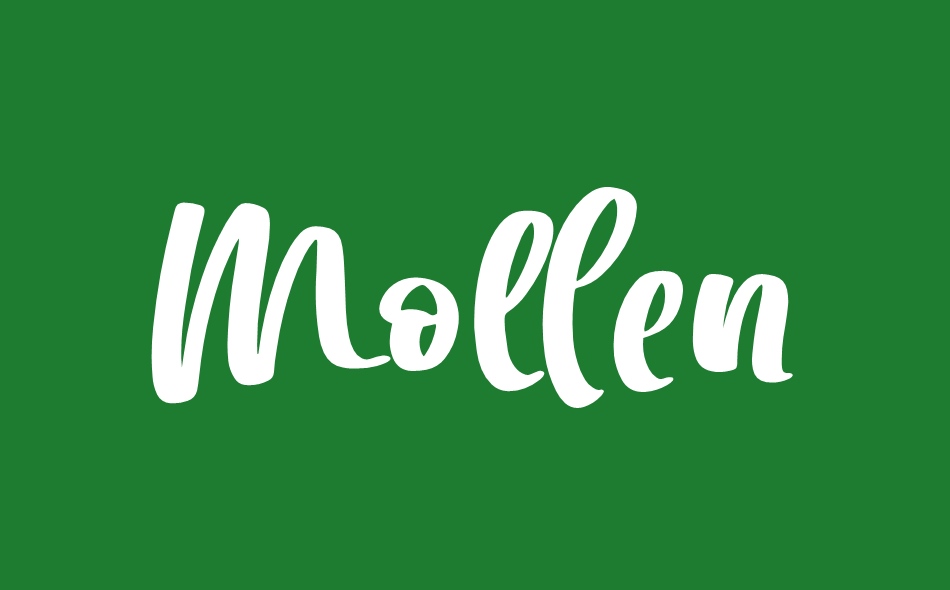 Mollen Crispy font big