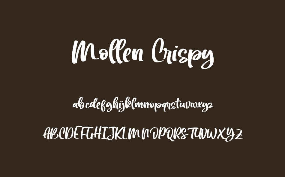 Mollen Crispy font