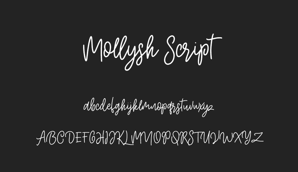 Mollysh Script Free font