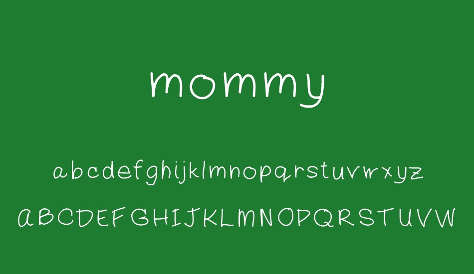 mommy font