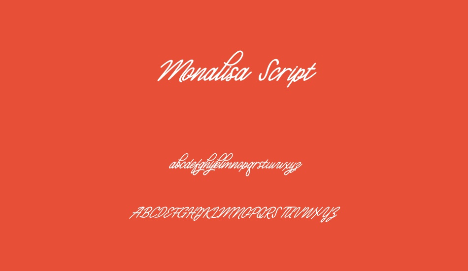 Monalisa Script Demo font