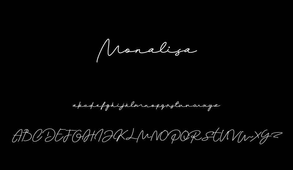 Monalisa font