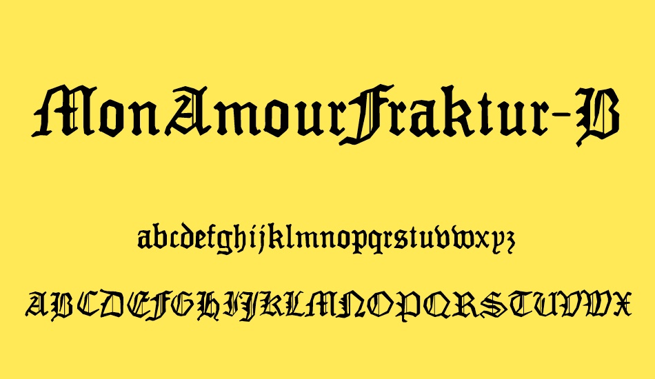 MonAmourFraktur-Broken font