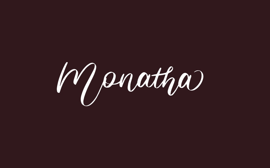 Monatha font big