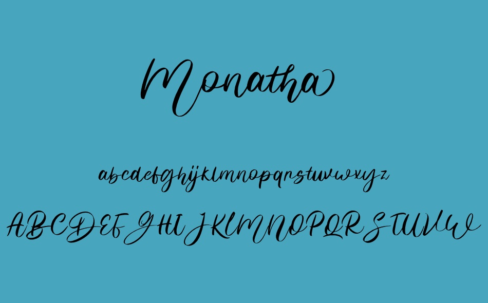 Monatha font