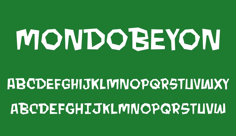 MondoBeyondo BB font