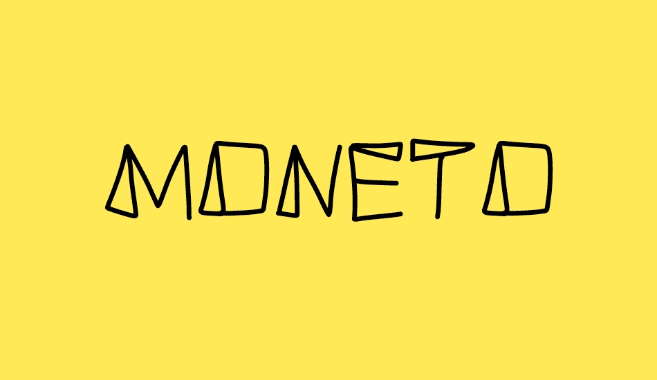 MONETO font big