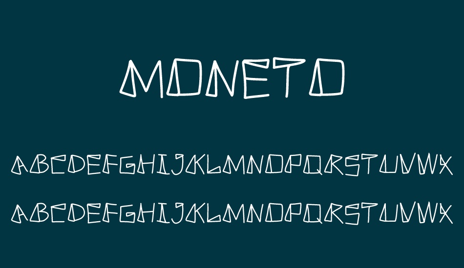 MONETO font