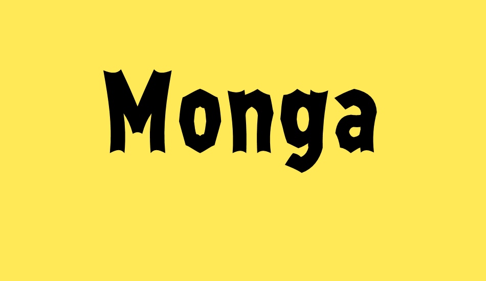 Monga font big