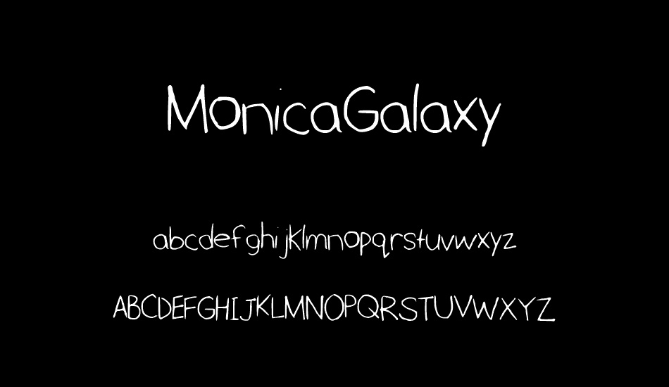 MonicaGalaxy font