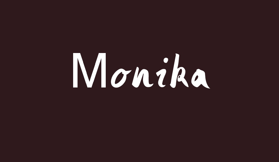 Monika font big