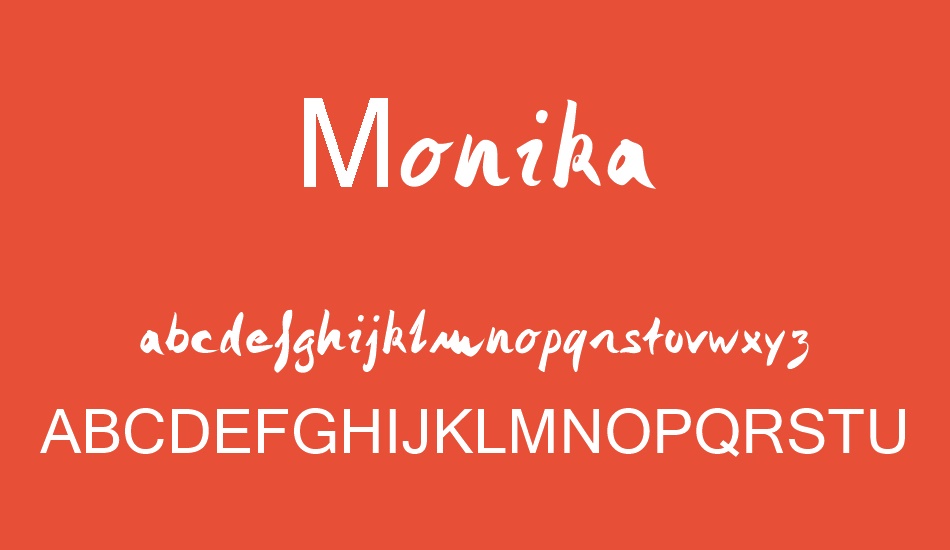 Monika font