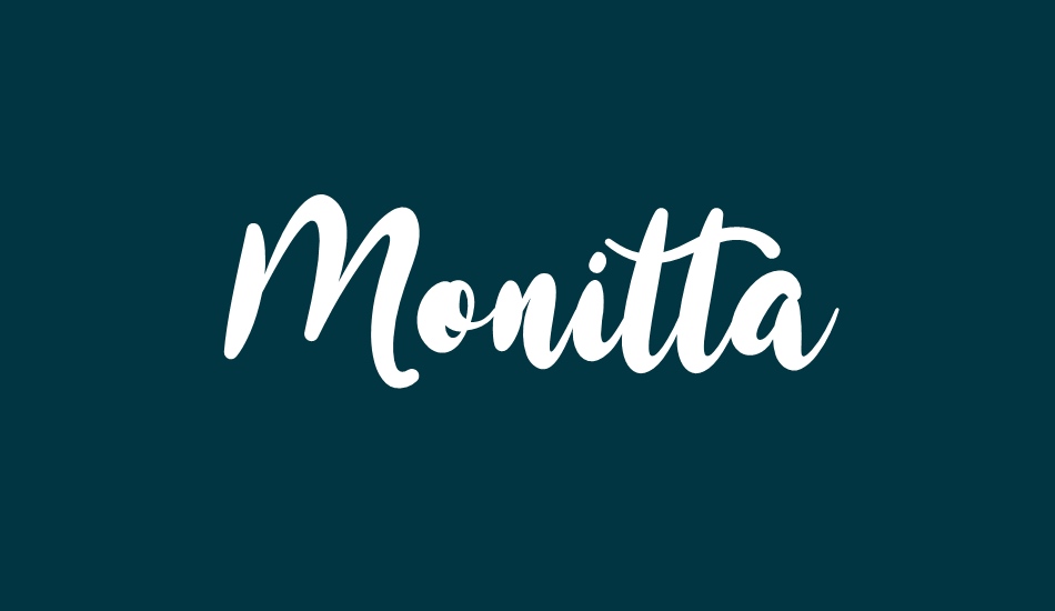 Monitta font big