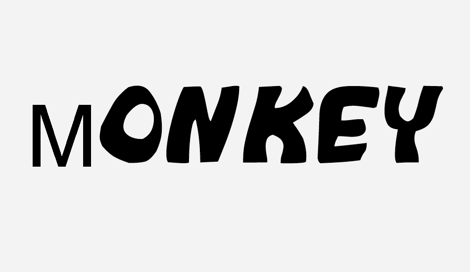 Monkeyboy font big