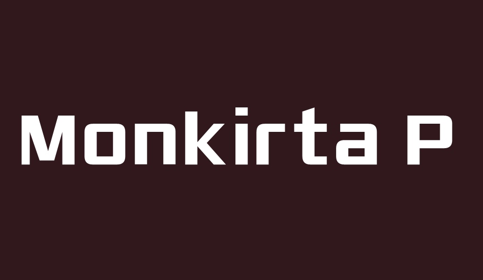 Monkirta Pursuit NC font big