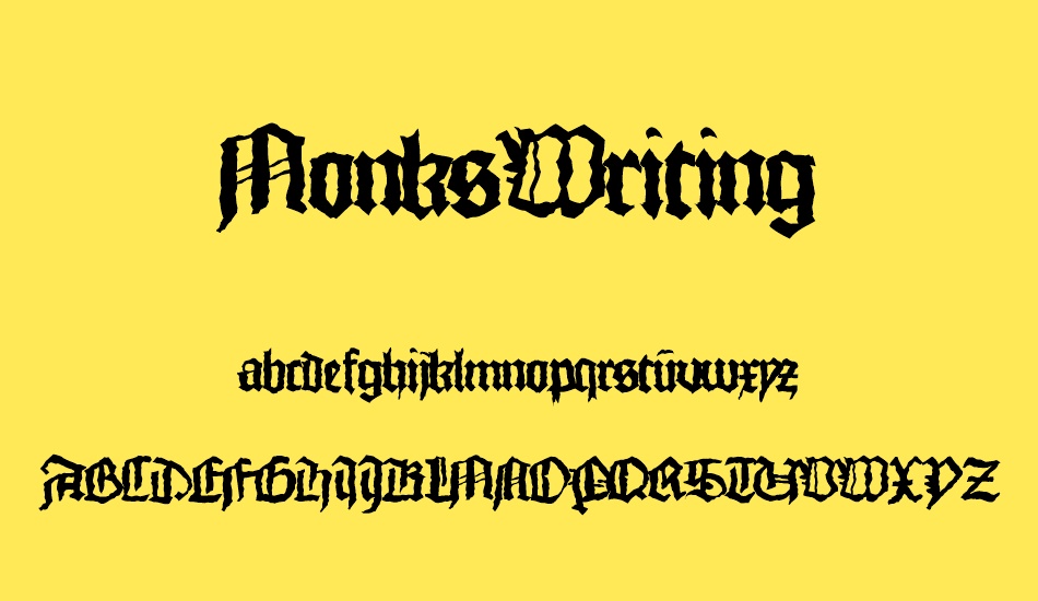 MonksWriting font