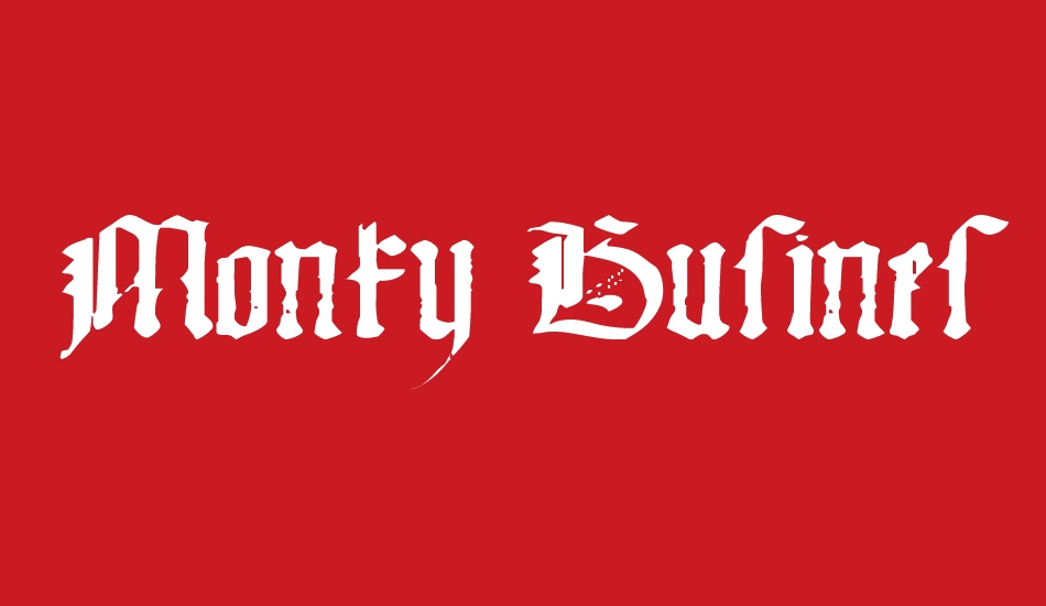 Monky Business font big