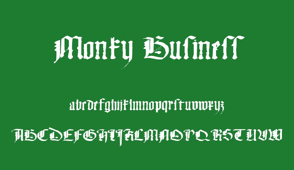 Monky Business font