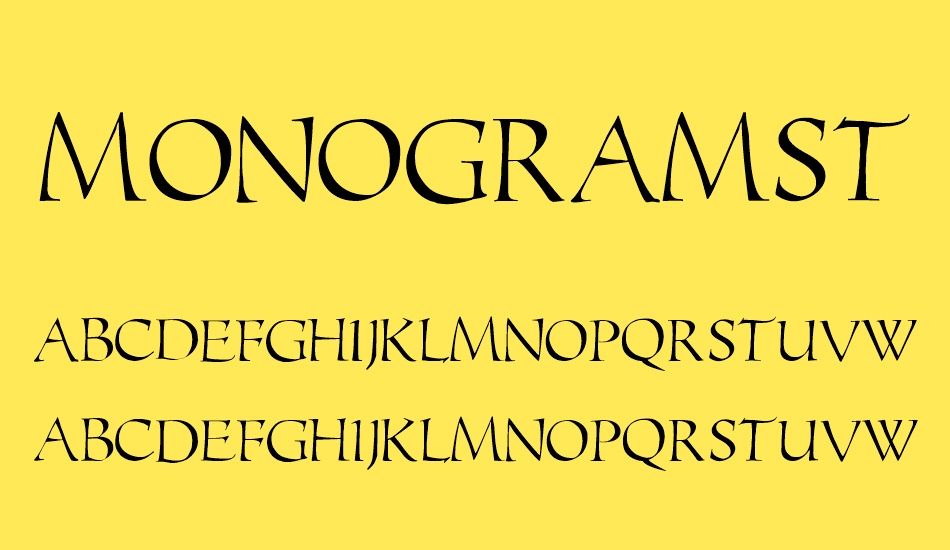 MonogramsToolbox font