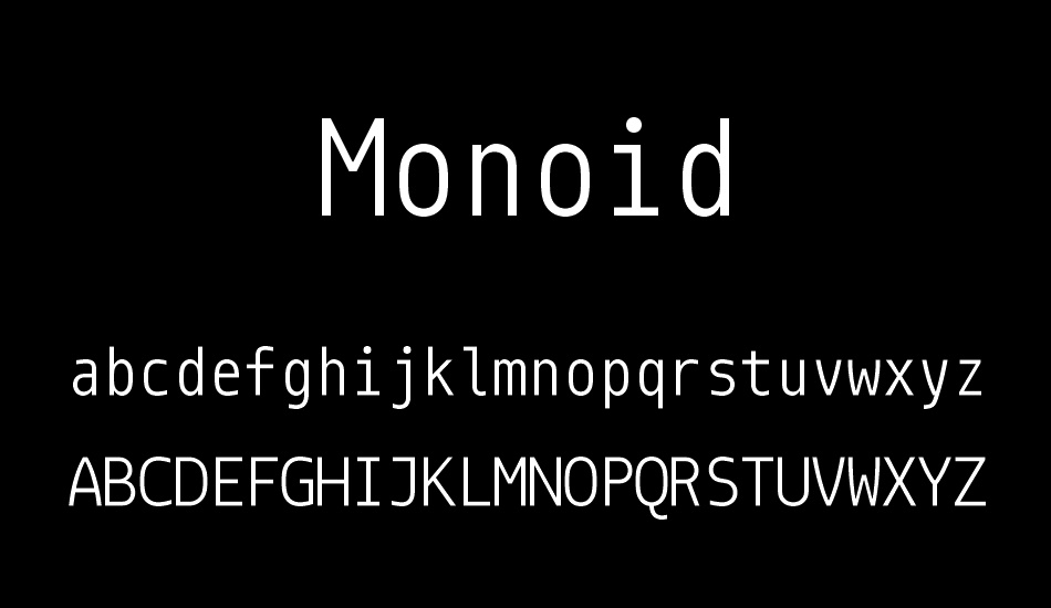 Monoid font