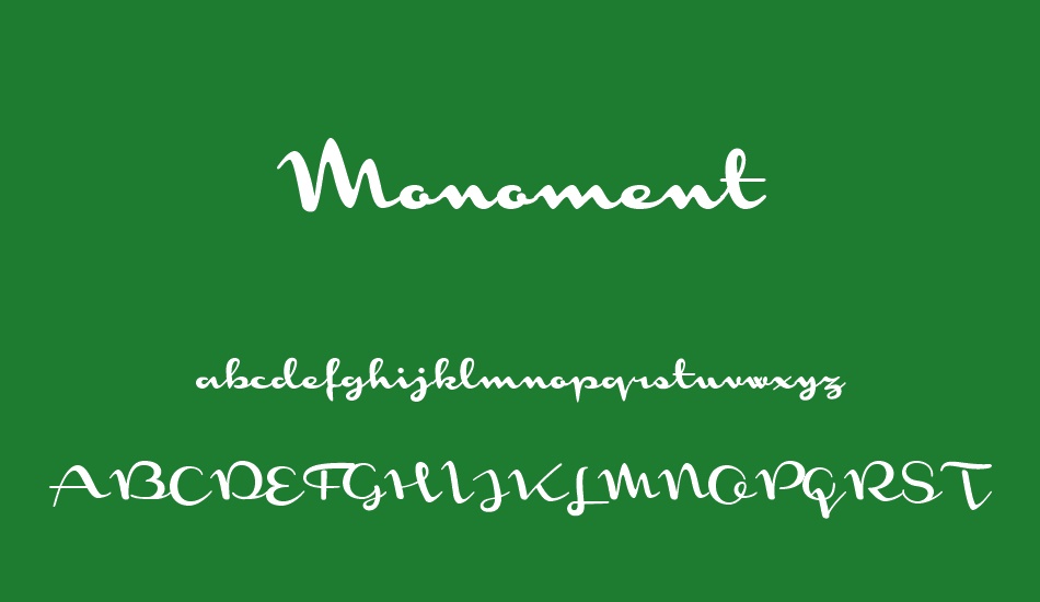 Monoment font