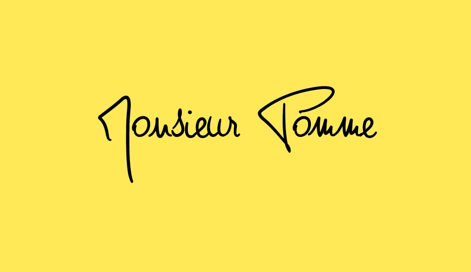 Monsieur Pomme font big