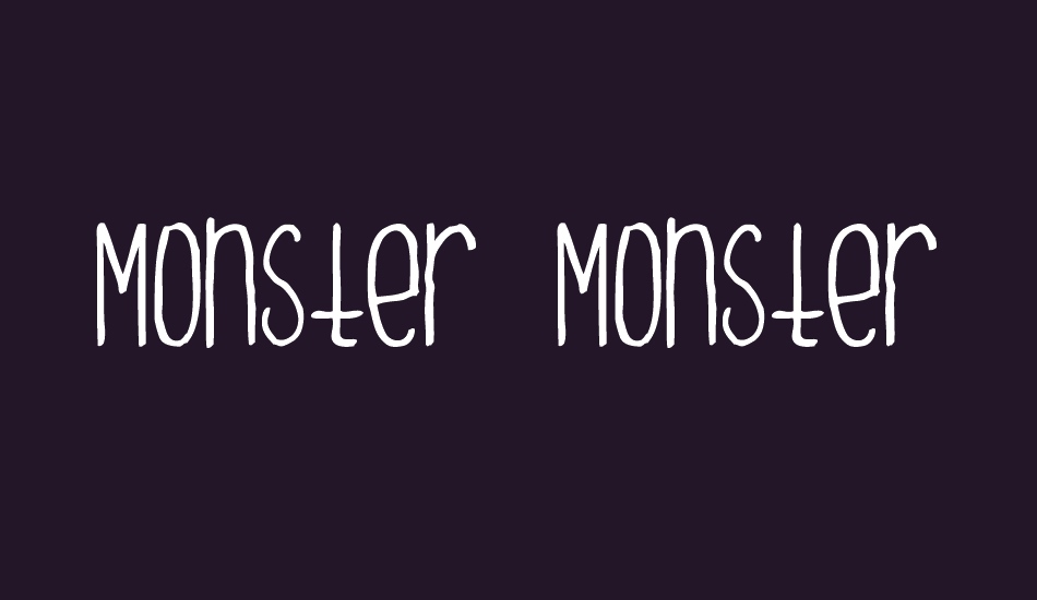 Monster Monster font big