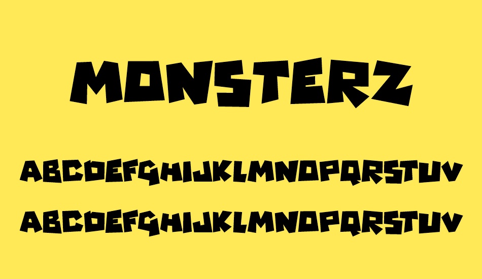 Monsterz font