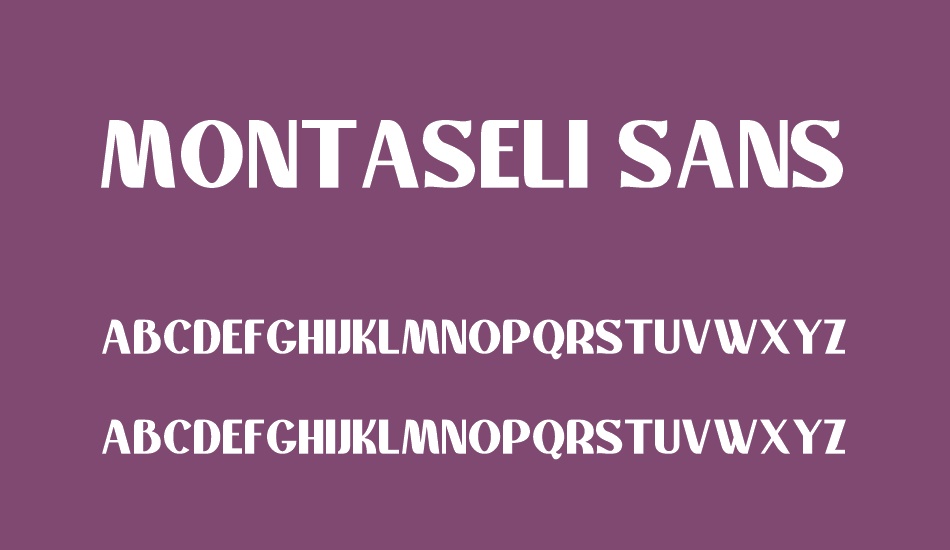 montaseli-sans font