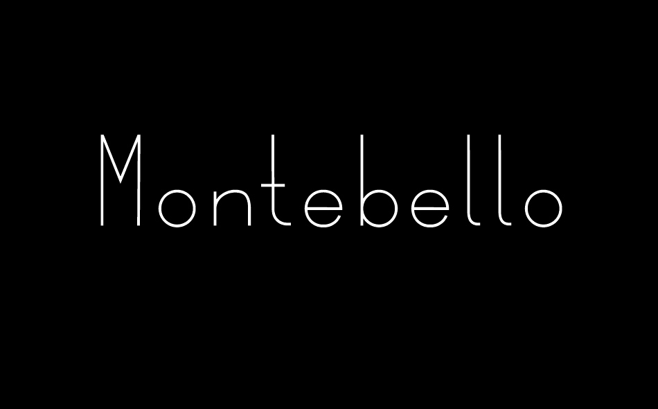 Montebello font big