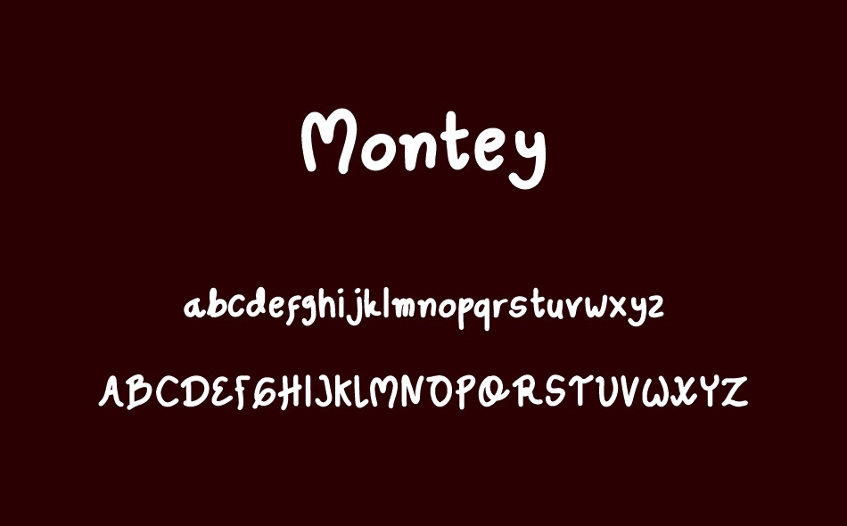 Montey font