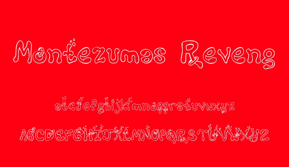 Montezumas Revenge font